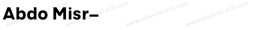 Abdo Misr字体转换